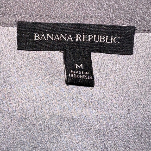 BANANA REPUBLIC Camisole With Satin Trim Size Medium Luxe Grey - Picture 8 of 13